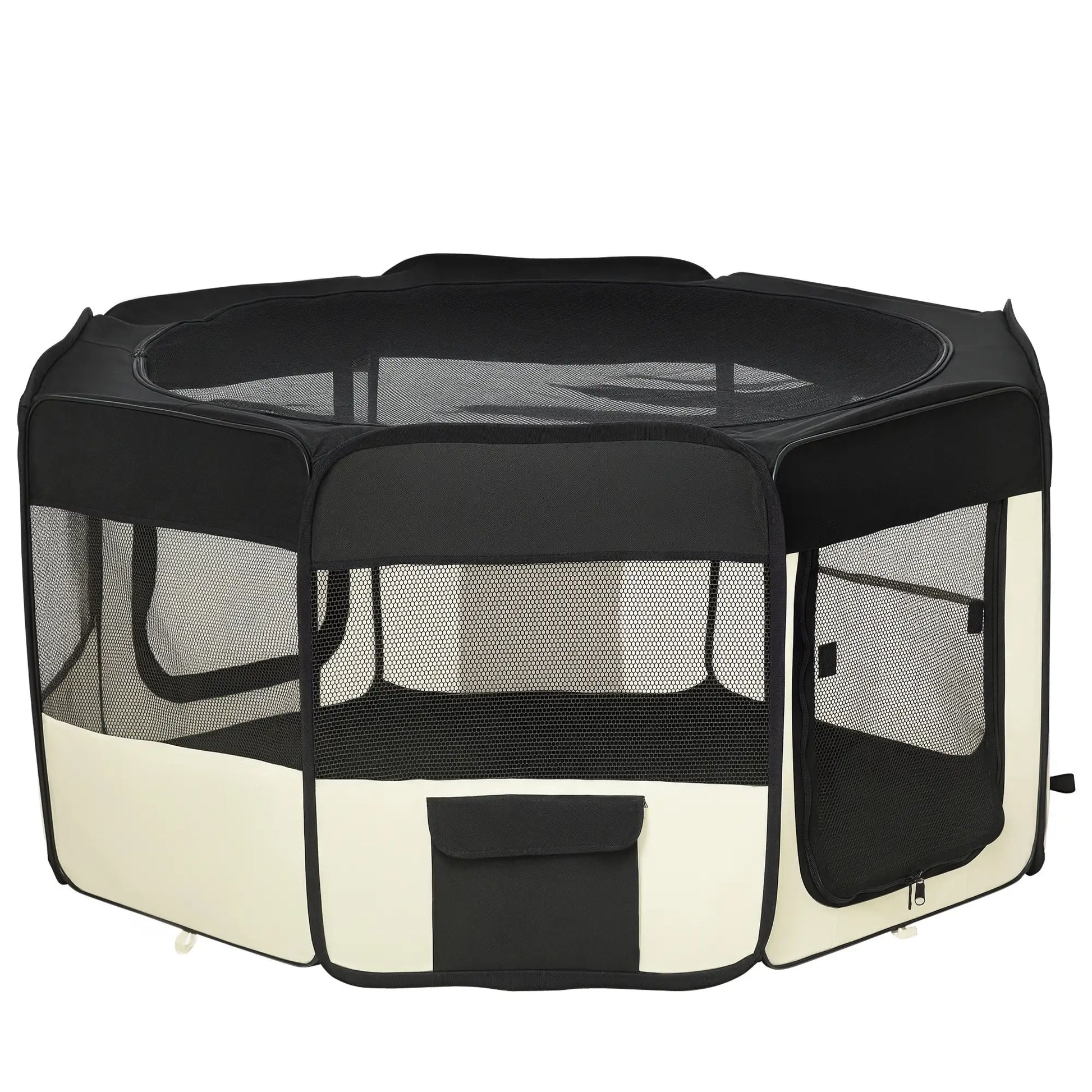 49.2-Inch Soft Folding Dog Playpen, Outdoor Pet Pen with Bag Houses, Kennels & Pens Options at Gallery Canada