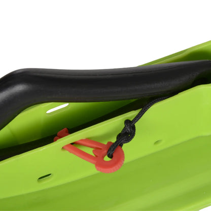 Kids Snow Sled with Padded Seat, Green Snow Scooters at Gallery Canada