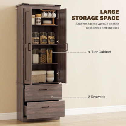 67" Tall Kitchen Pantry Cabinet, Doors, Drawers, Adjustable Shelves Kitchen Pantry Cabinets at Gallery Canada