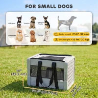 Sac de transport pour animaux à parois souples avec fenêtres en maille, sac de voyage pour chien pliable