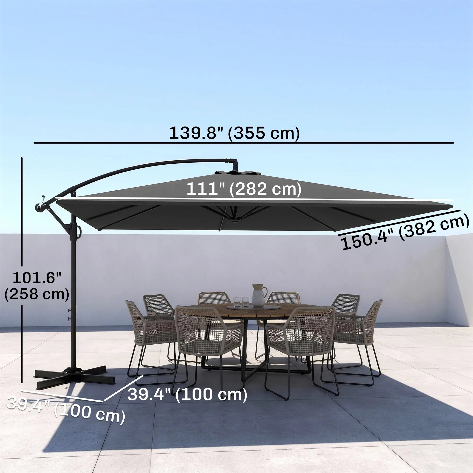 Rectangular Cantilever Parasol 111