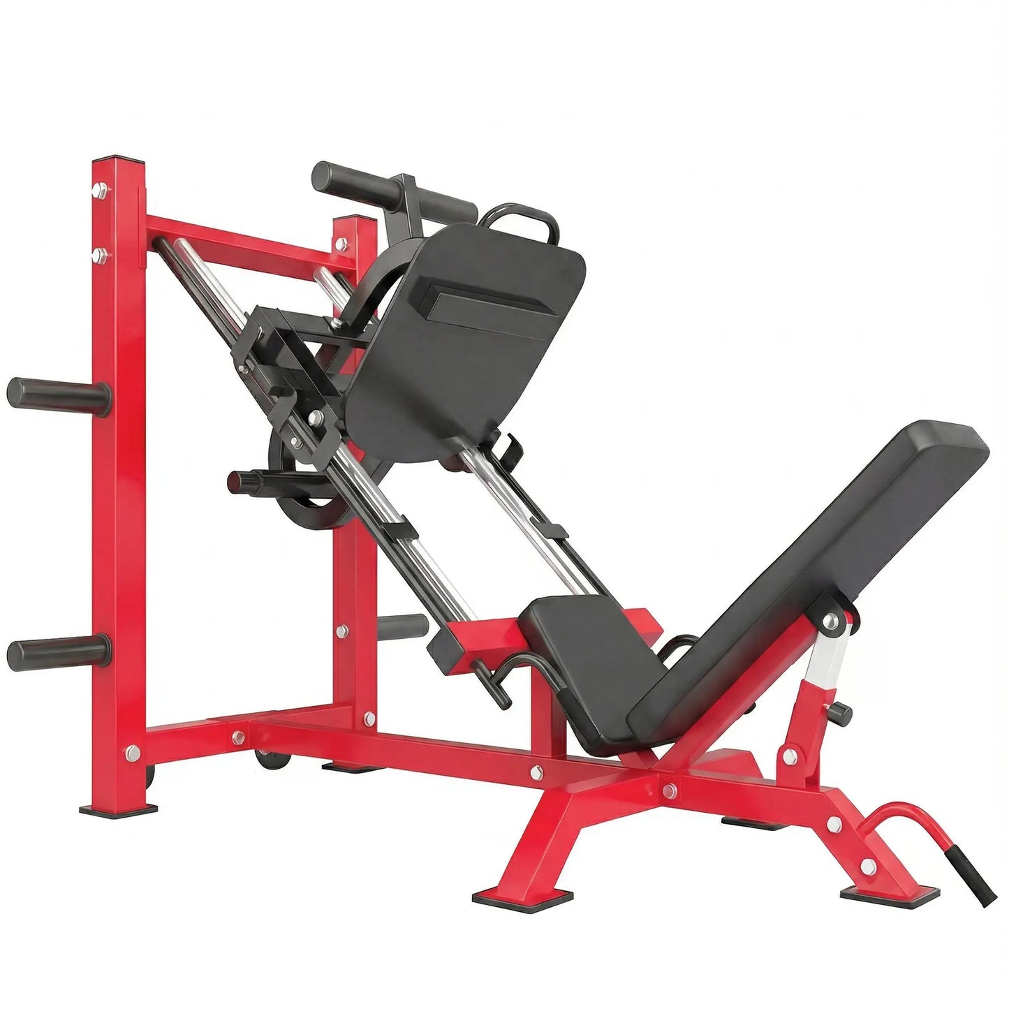 Leg Press Machine With Wheels, Calf Block, Adjustable Squat Machine, 1000 Lbs Capacity Strength Training Equipment Red at Gallery Canada