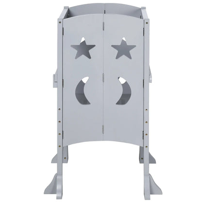 Step Stool with Safety Rail, Support Handles, Kitchen Counter Helper Toddler & Kids Step Stools at Gallery Canada