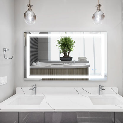40" x 24" LED Bathroom Mirror, Dimmable, 3 Color, Touch Control, Color Wall Mirrors at Gallery Canada