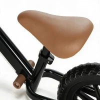 Balance Bike, Adjustable Seat and Handlebar, 2-5 Years Old, Black