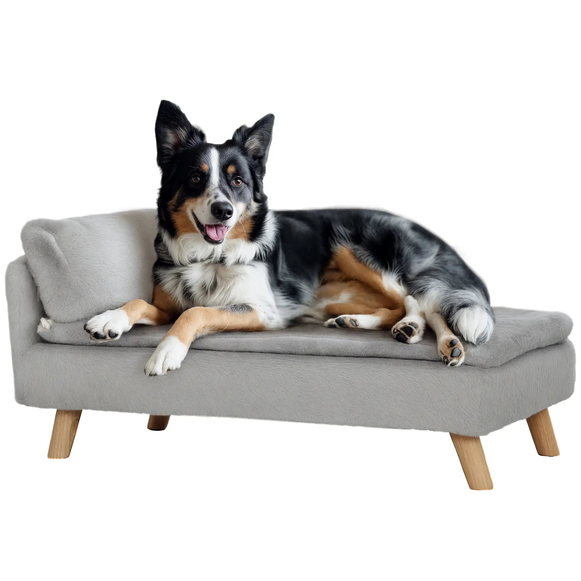 Dog Sofa Bed for Medium Pets, Removable Washable Cover, Light Grey Dog Sofas at Gallery Canada