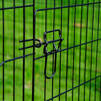 30inch 8-Panel Octagon Pet Playpen, Foldable Dog Cage, Black Houses, Kennels & Pens at Gallery Canada