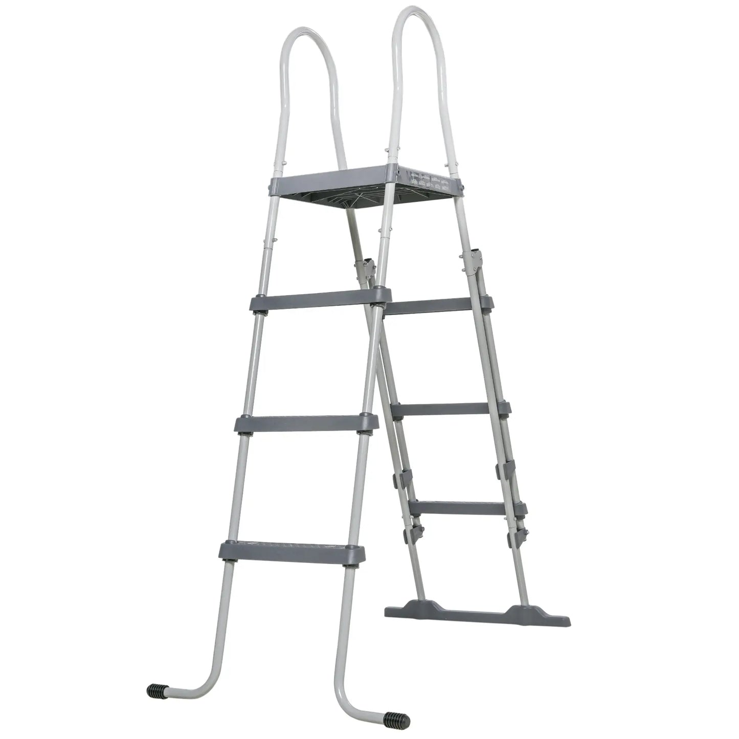 Above Ground Pool Ladder, 70", Fits 48" Pool Wall, Grey Outdoor Swimming Pools & Hot Tubs Grey at Gallery Canada