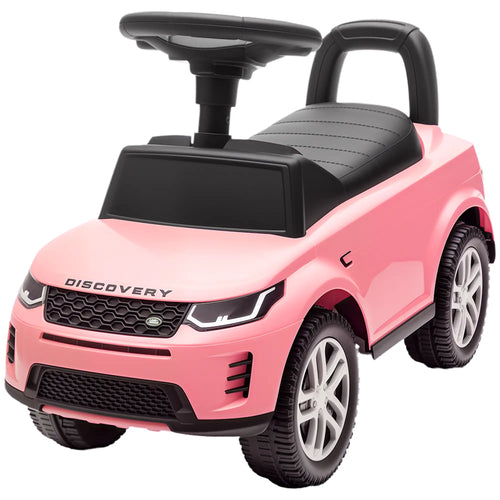 Land Rover Ride On Push Car, 18-36 M, Anti-Tip, Horn, Sounds, Pink