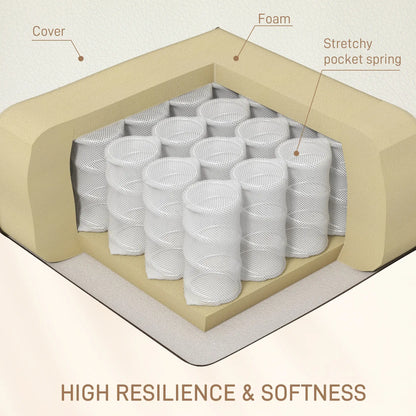 8-Point Vibration Massage Recliner Chair, PU Leather, Manual, Cream White Single Sofas at Gallery Canada