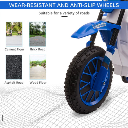 Kids Dirt Bike, 12V Battery, Training Wheels, Blue Electric Motorcycles at Gallery Canada