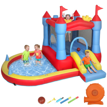 Inflatable Bounce House With Slide, Pool, Ball Pit, Basketball Hoop Inflatables at Gallery Canada
