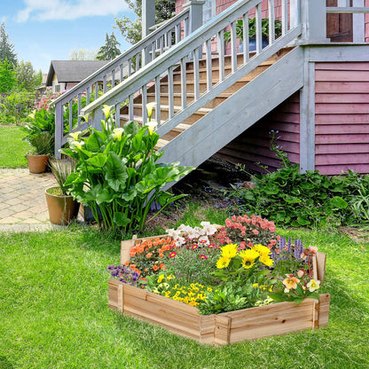 39" x 36" Hexagon Planter Box, Raised Garden Bed, Herb Garden Wooden Planter Boxes at Gallery Canada