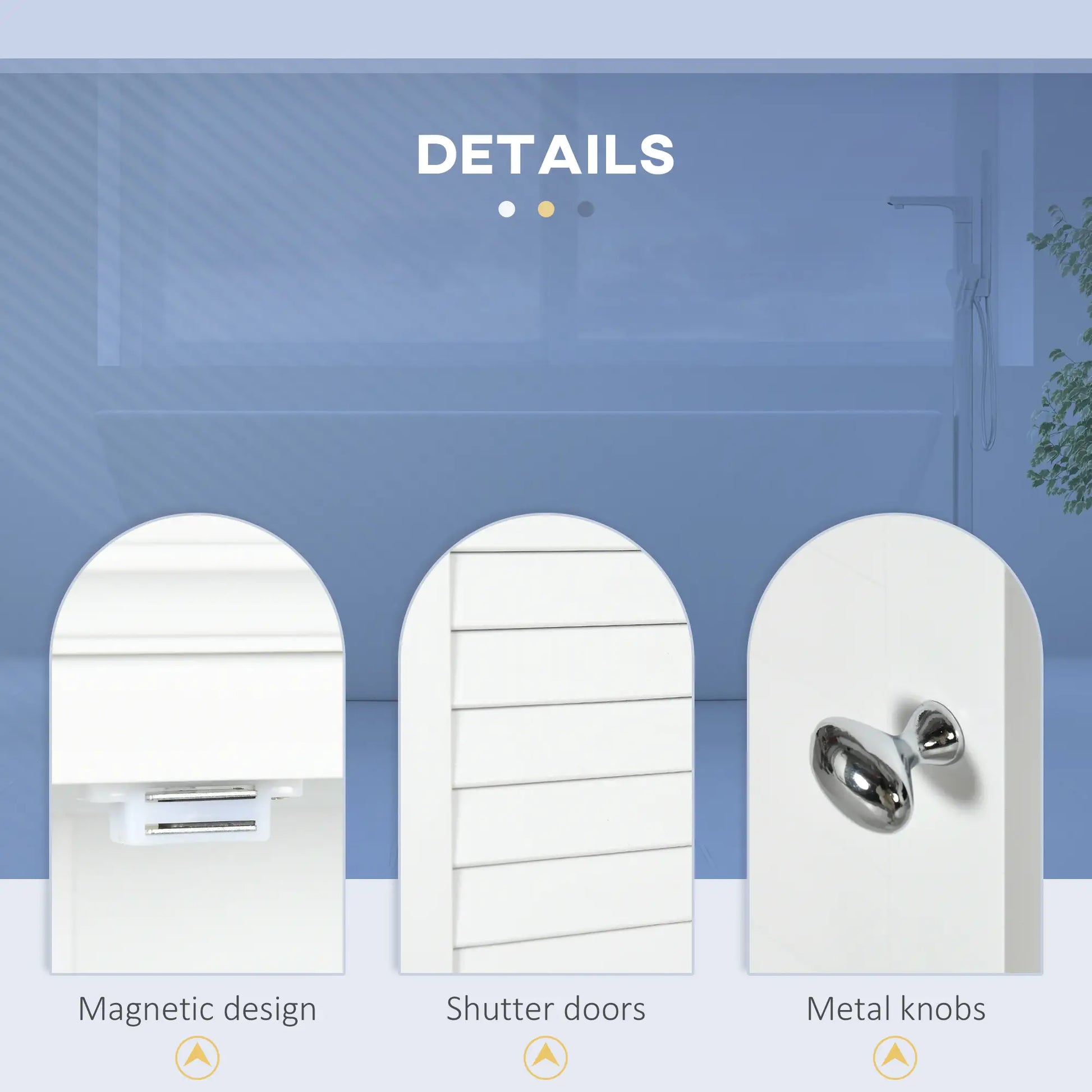 Over Toilet Storage Cabinet, Adjustable Shelf, White Wall Mounted Cabinets at Gallery Canada