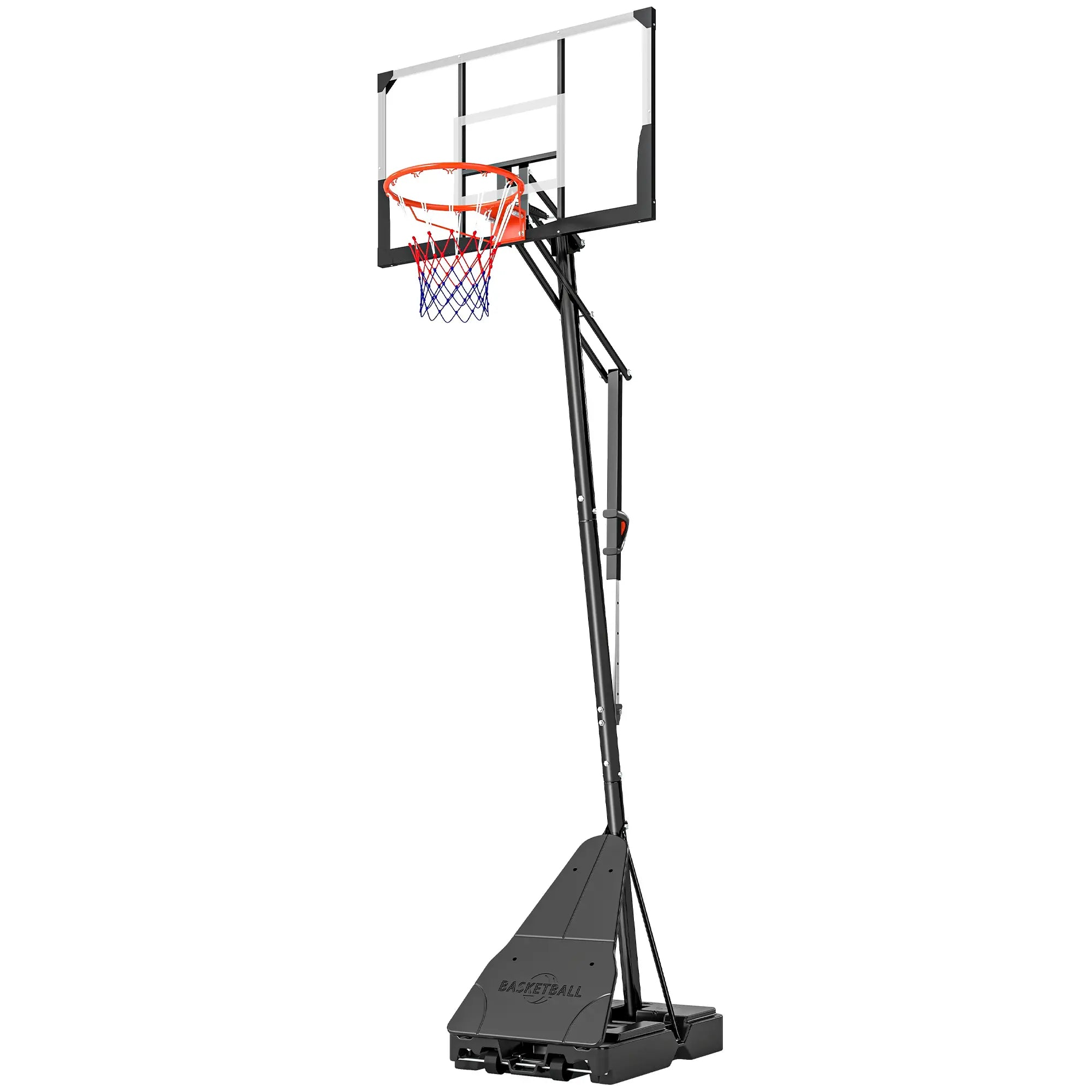 Portable Basketball Hoop, Height Adjustable 8-10 Ft, 47