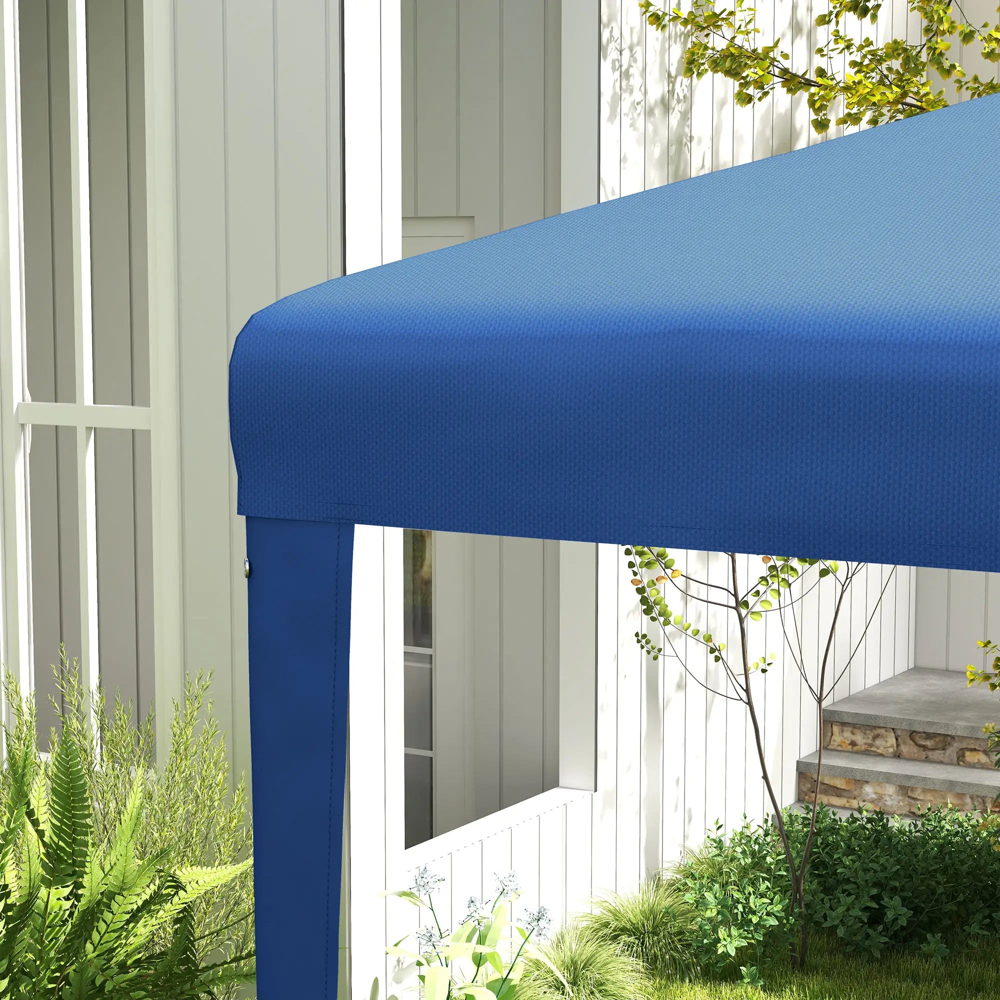 9' x 9' Portable Canopy Tent, Outdoor Gazebo, Dressed Legs, Blue Canopy Tents at Gallery Canada