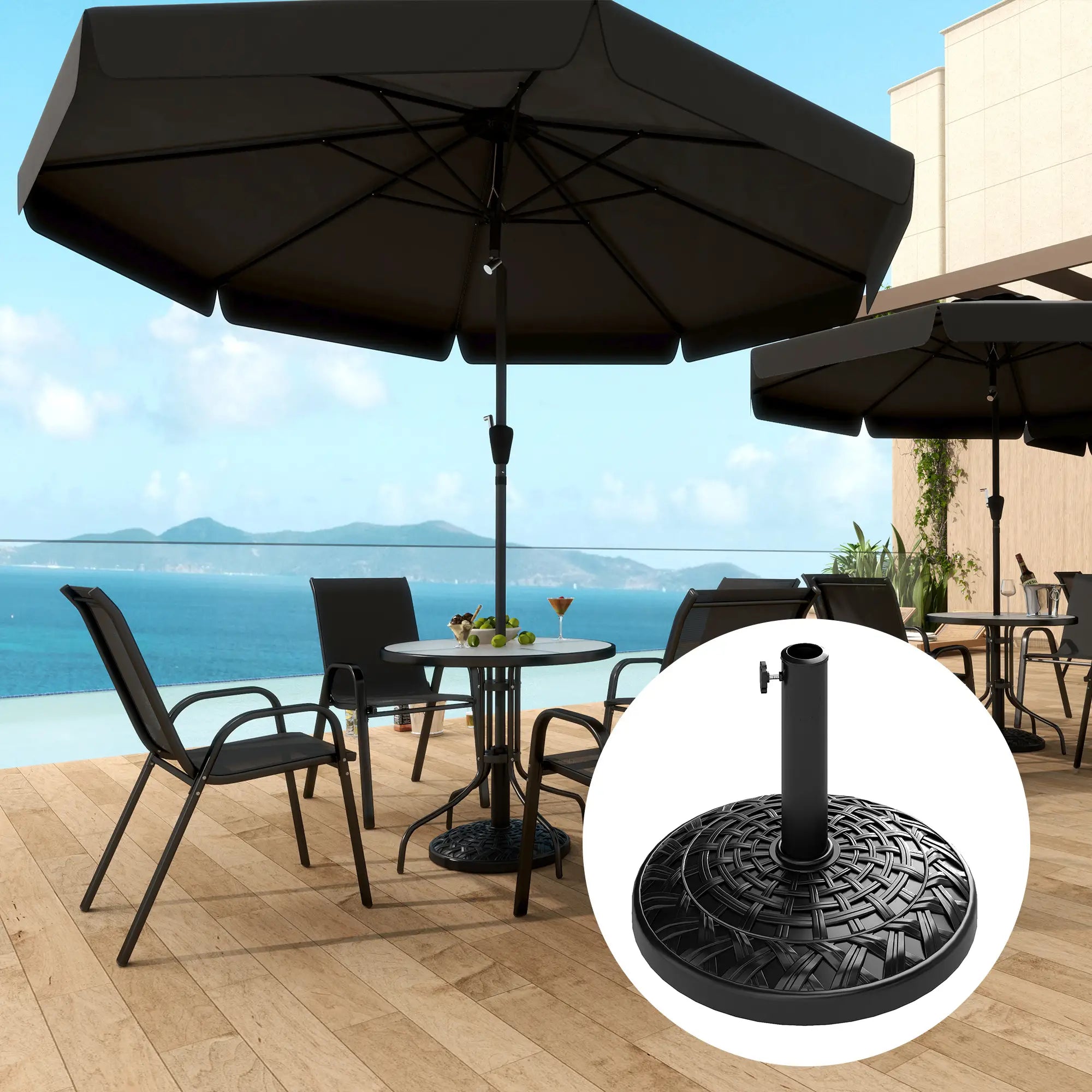Concrete Umbrella Base, 26 lbs, Φ18.7