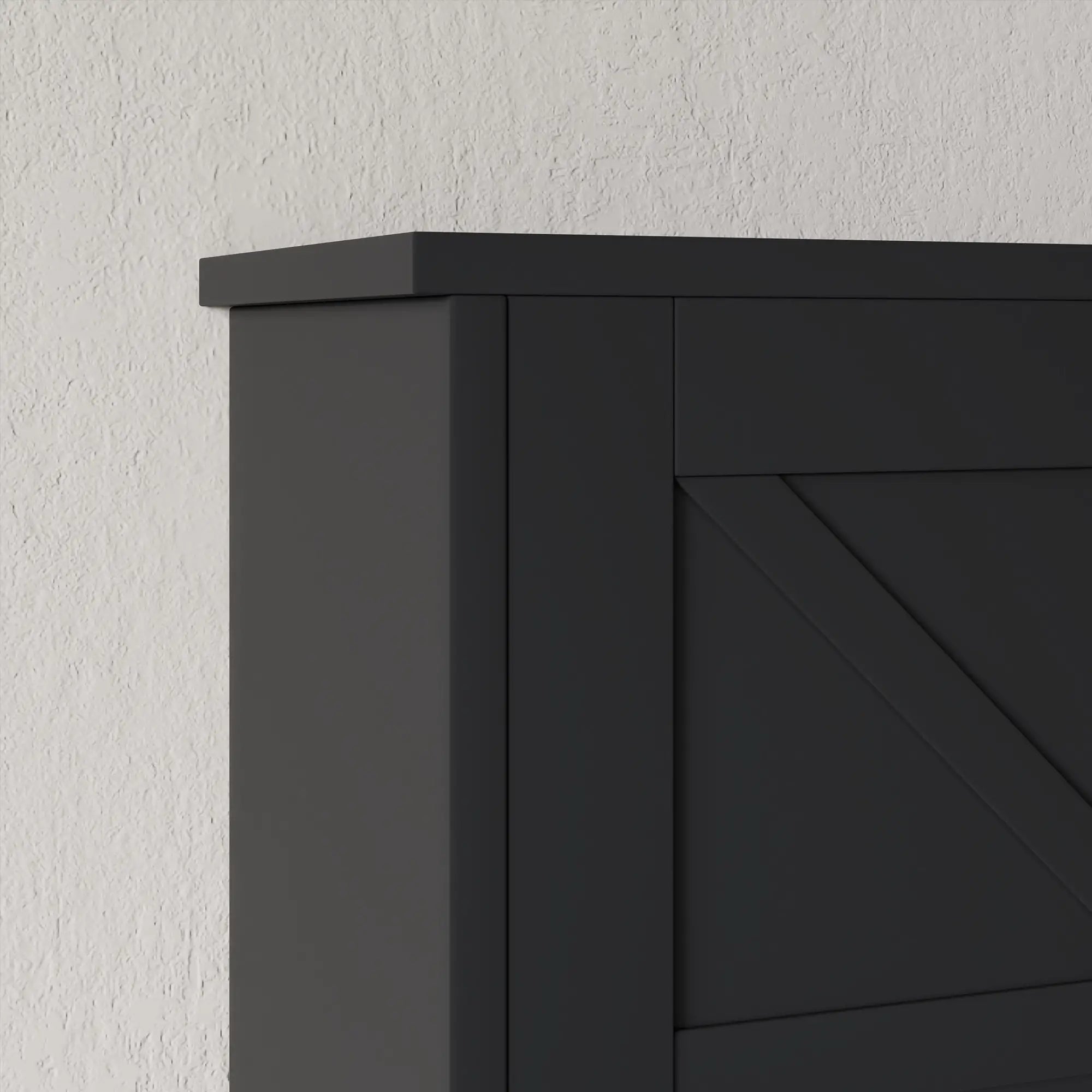 Farmhouse Bathroom Medicine Cabinet, Barn Doors, Adjustable Shelf, Black Bathroom Cabinets at Gallery Canada