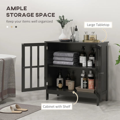 Modern Kitchen Buffet Cabinet, 2 Doors, Dining Room Sideboard, Black Bar Cabinets at Gallery Canada