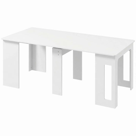 Extendable Dining Table, Expandable Kitchen Table, Seats 6, White Bar Tables & Dining Tables White at Gallery Canada
