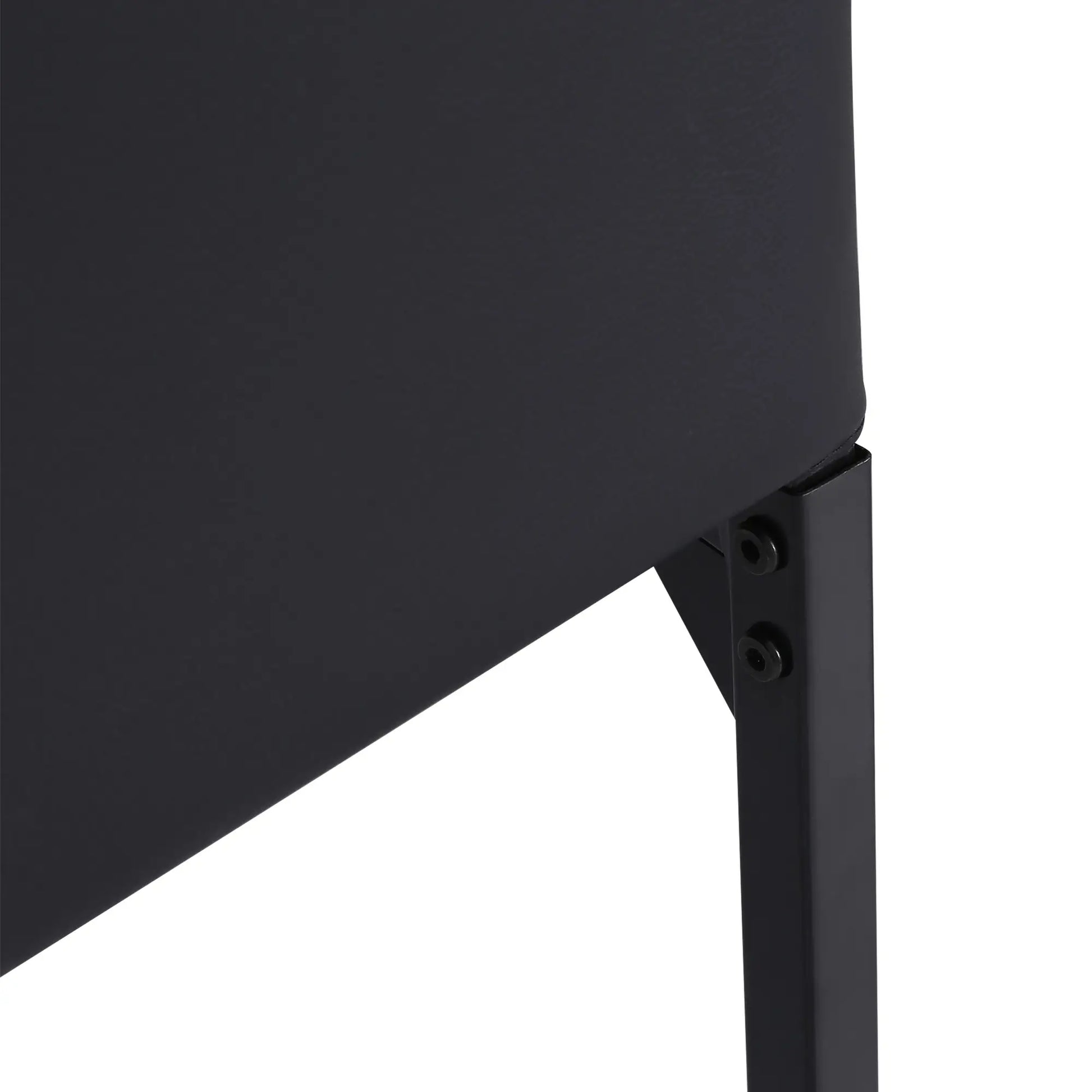 Modern Dining Chairs Set of 4, Upholstered Faux Leather, Black Bar Stools at Gallery Canada