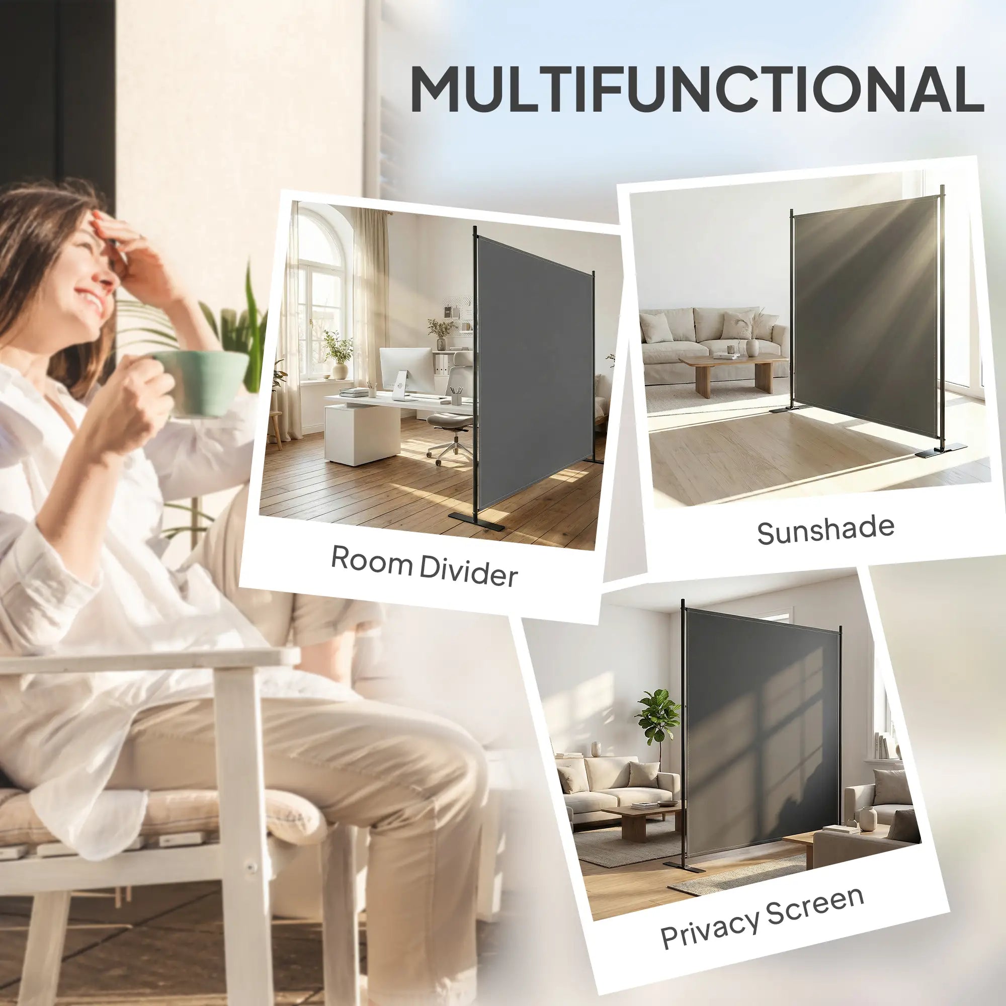 Outdoor Privacy Screen, 70.9