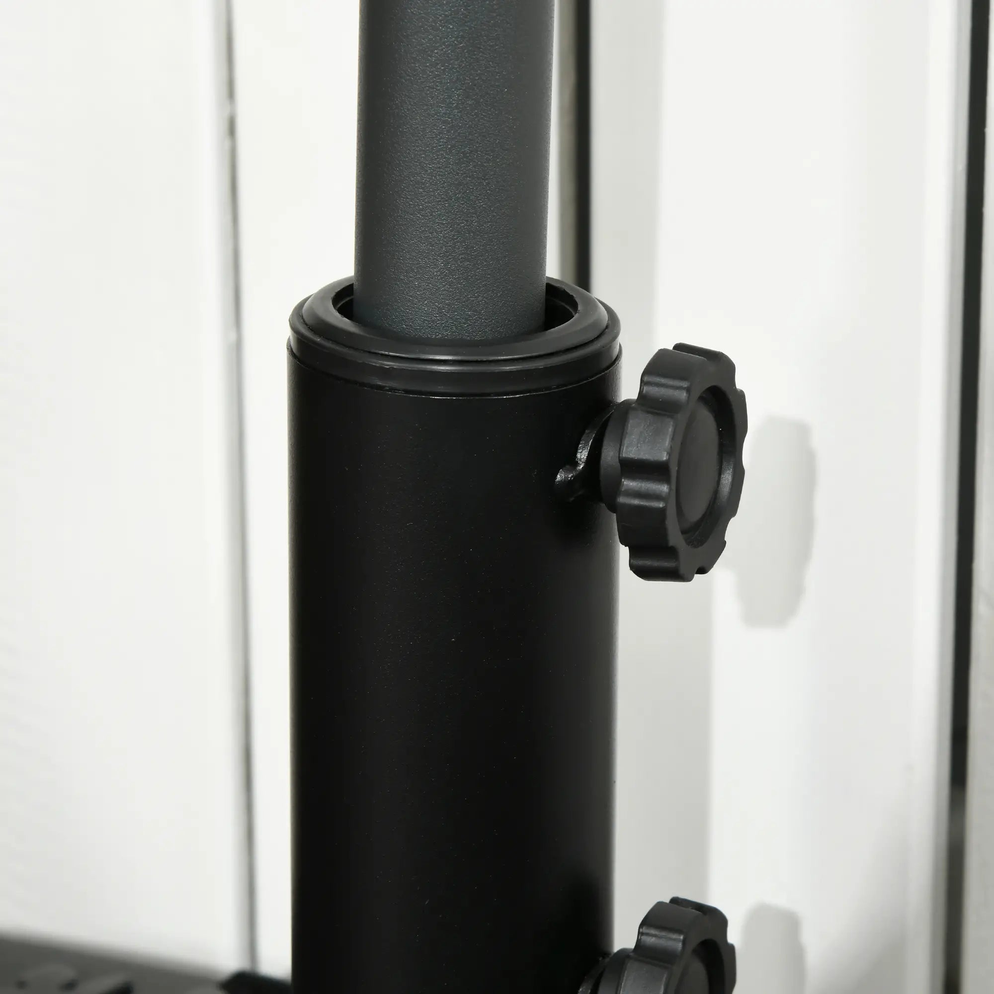 Half Round Umbrella Base, 40lb Water or 46lb Sand, Black Umbrella Bases at Gallery Canada