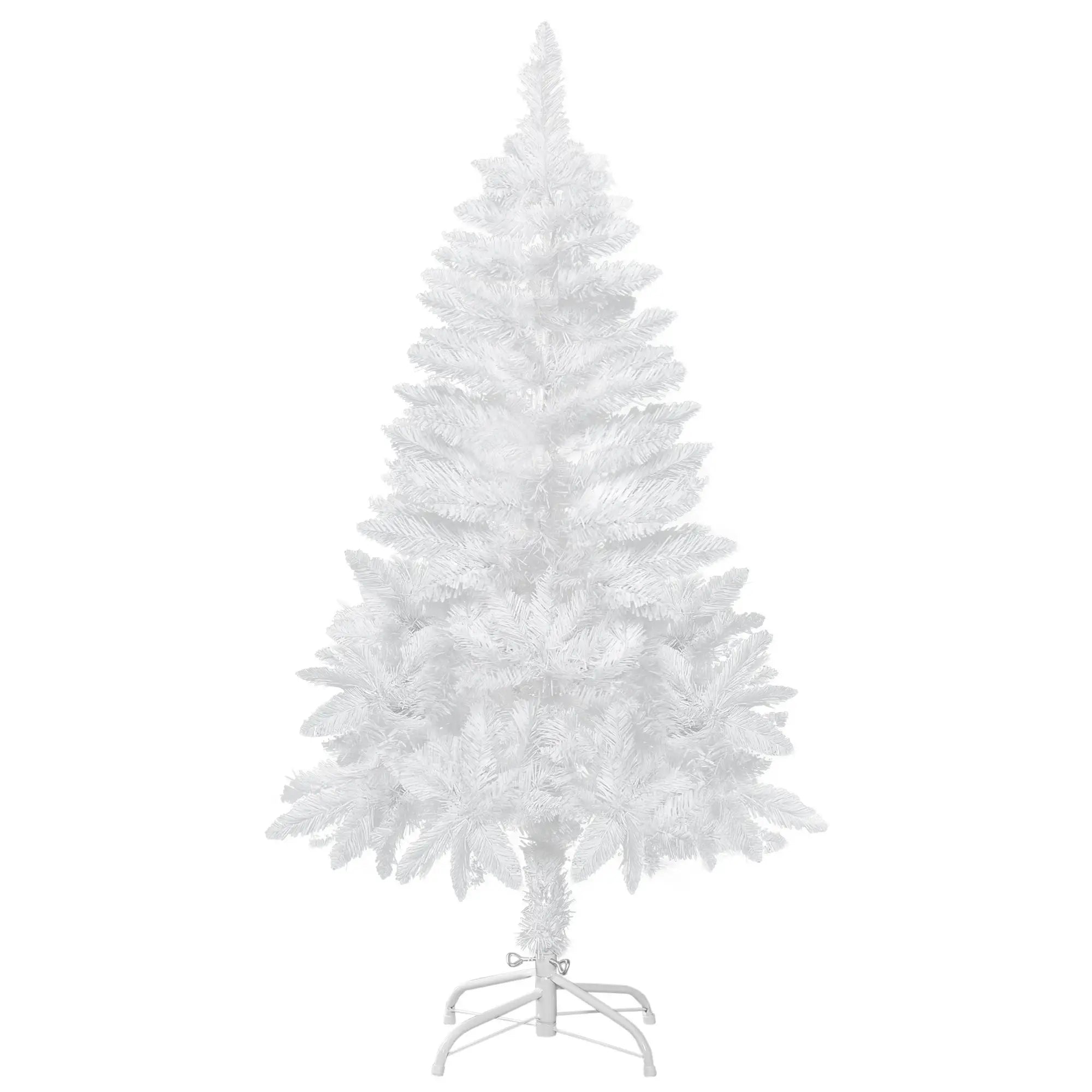 4ft Artificial Christmas Tree, Realistic Pine Branches, Auto Open, Indoor, White Artificial Christmas Trees White at Gallery Canada