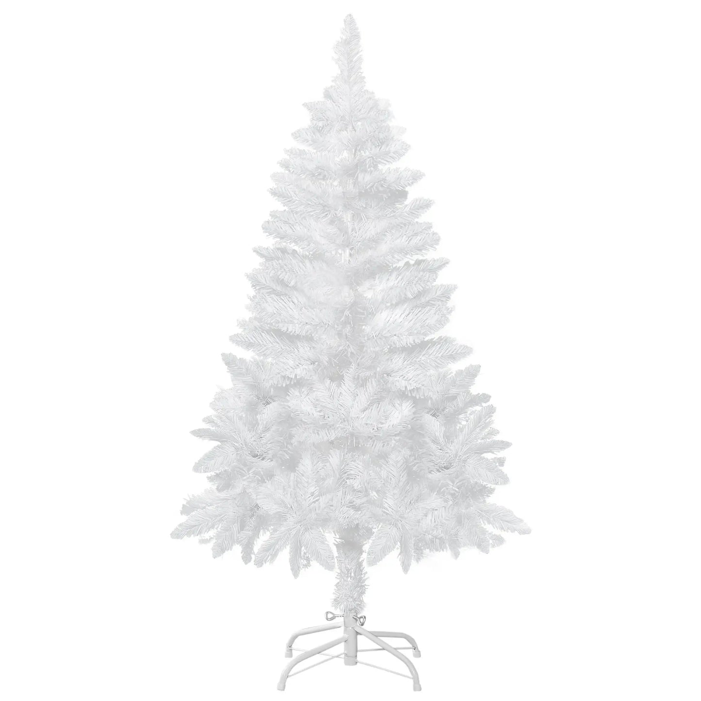 4ft Artificial Christmas Tree, Realistic Pine Branches, Auto Open, Indoor, White Artificial Christmas Trees White at Gallery Canada