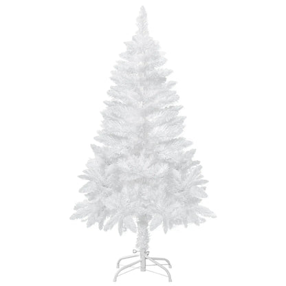 4ft Artificial Christmas Tree, Realistic Pine Branches, Auto Open, Indoor, White Artificial Christmas Trees White at Gallery Canada