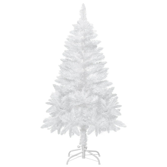 4ft Artificial Christmas Tree, Realistic Pine Branches, Auto Open, Indoor, White Artificial Christmas Trees White at Gallery Canada