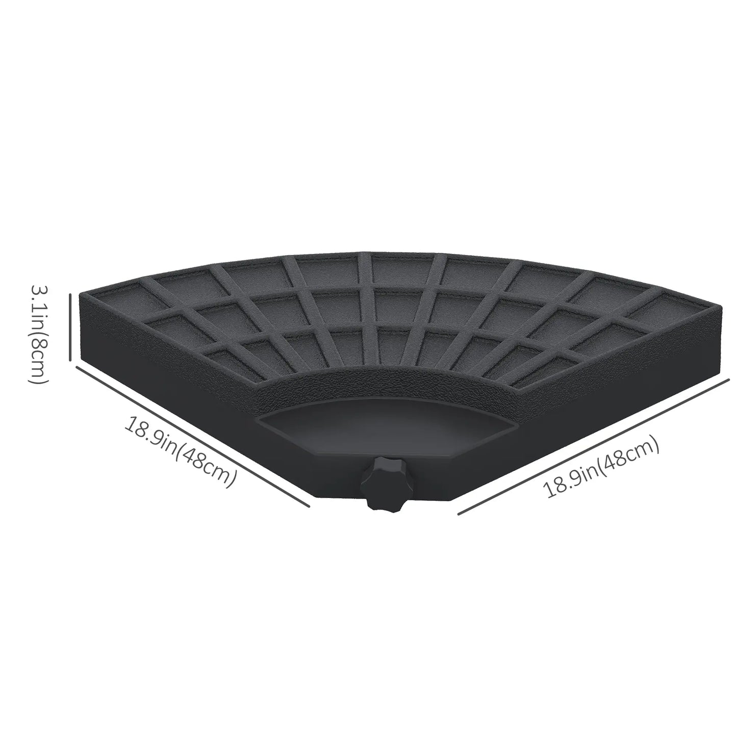 Set of 4 Outdoor Umbrella Base Weights, Cross Base Parasol Holder Umbrella Bases at Gallery Canada