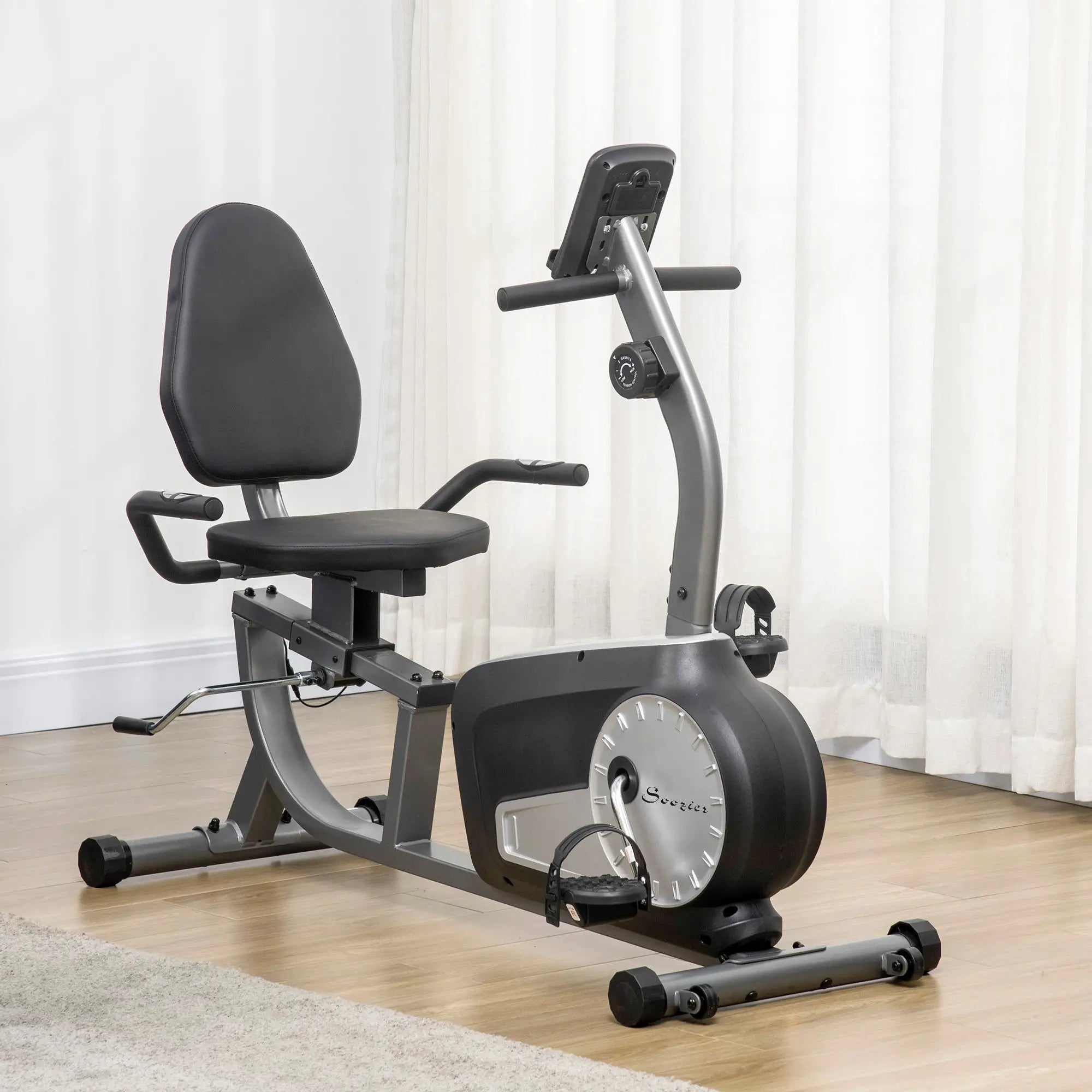Exercise Bike, 8-Level Magnetic Resistance, LCD Display, Adjustable Seat Exercise & Stationary Bikes at Gallery Canada