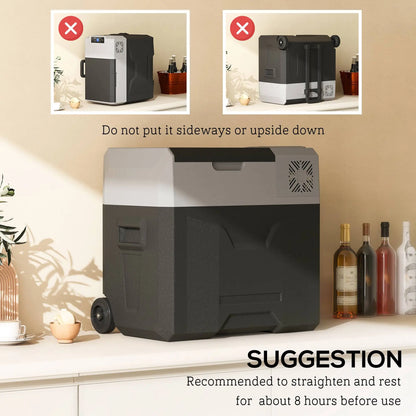 50L Portable Car Refrigerator, 12/24V Electric Cooler, -20℃, Camping, Travel Car Coolers at Gallery Canada