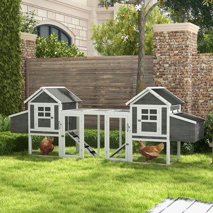 Extra Large Chicken Coop, Wooden Poultry House, Rabbit Hutch, Grey Chicken Coops at Gallery Canada