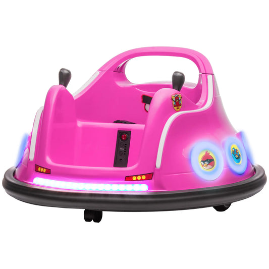 Electric Ride On Car, 12V, 360 Degree Spin, Dual Joysticks, Pink Electric Ride On Toys Pink at Gallery Canada