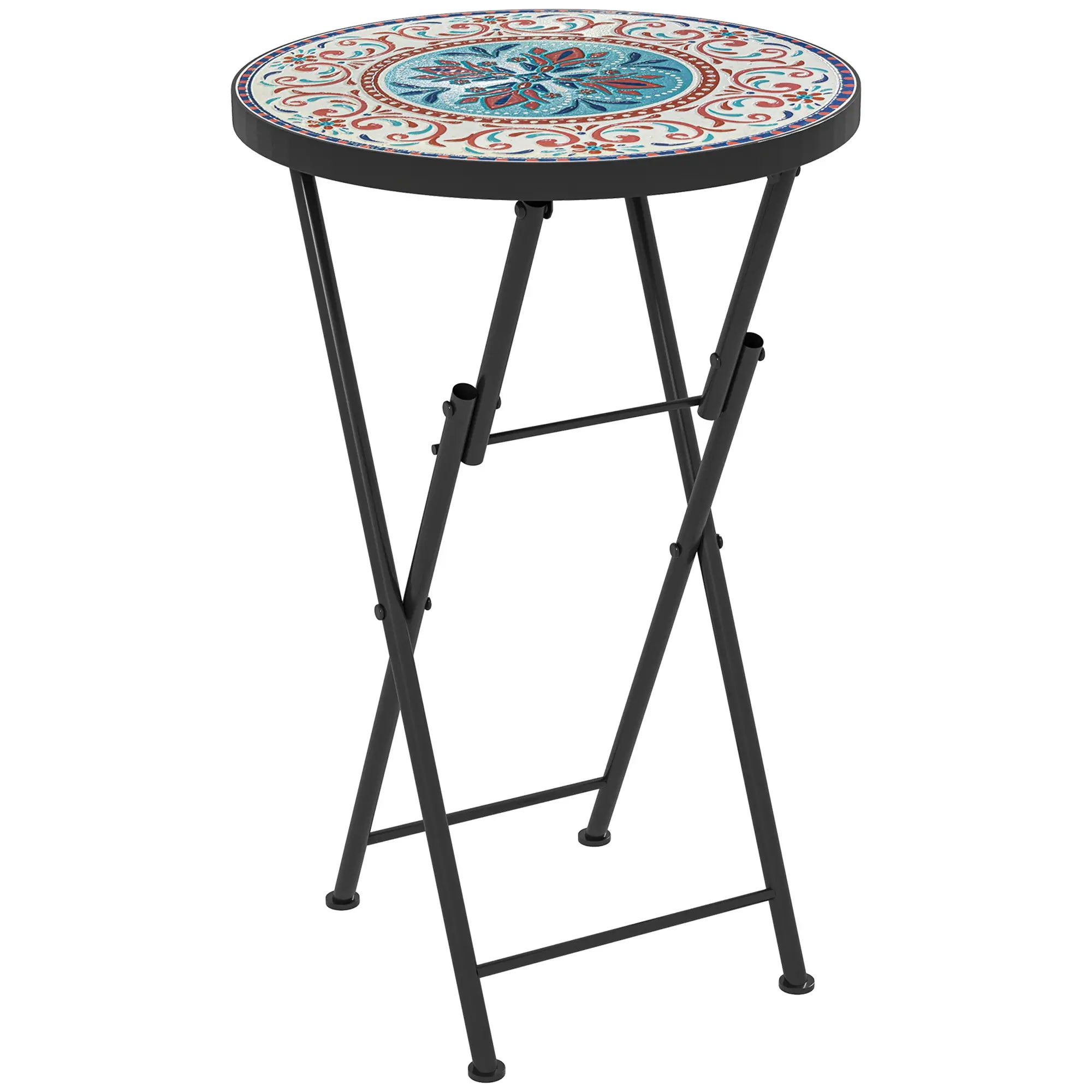 Mosaic Outdoor Patio Side Table, 14