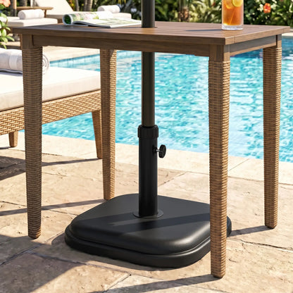 24 lb Concrete Patio Umbrella Base, Outdoor Market Table Stand, Black Umbrella Bases at Gallery Canada