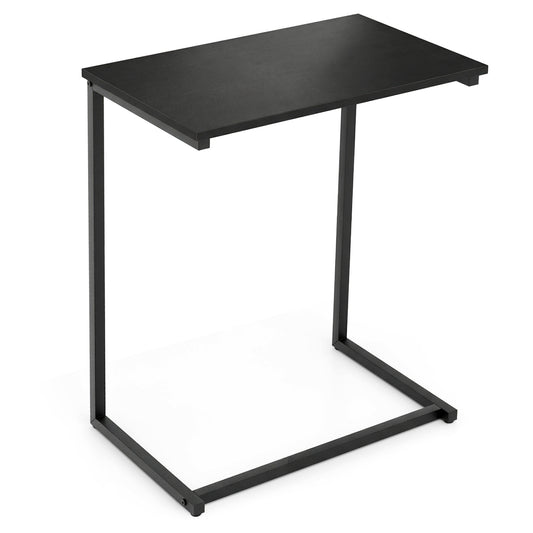 C-Shaped Side Table, Sofa Snack End Table, Black End & Side Tables Black at Gallery Canada