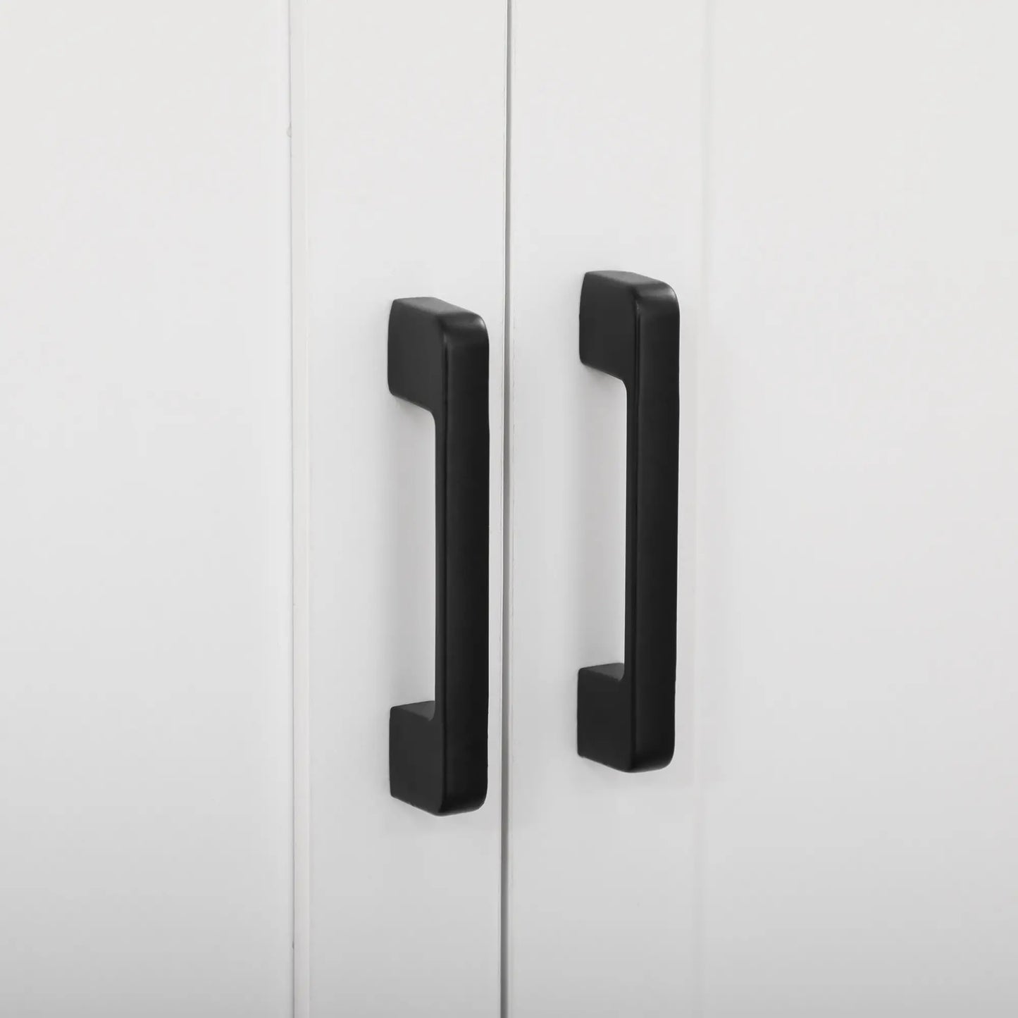 67" 4-Door Kitchen Pantry Cabinet, Freestanding, Adjustable Shelves, White Kitchen Pantry Cabinets at Gallery Canada