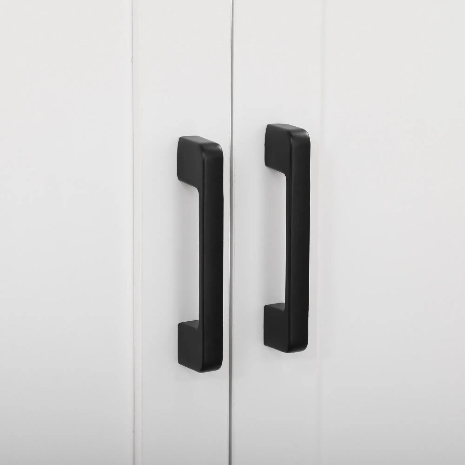 67" 4-Door Kitchen Pantry Cabinet, Freestanding, Adjustable Shelves, White Kitchen Pantry Cabinets at Gallery Canada