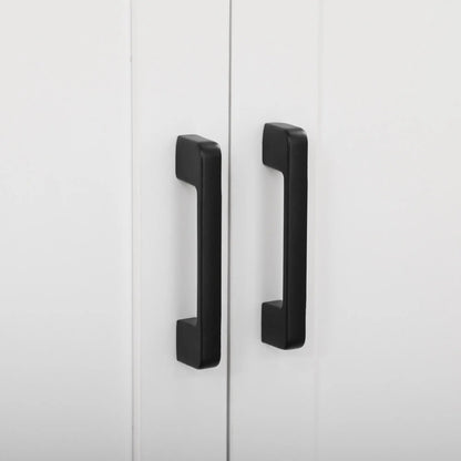 67" 4-Door Kitchen Pantry Cabinet, Freestanding, Adjustable Shelves, White Kitchen Pantry Cabinets at Gallery Canada