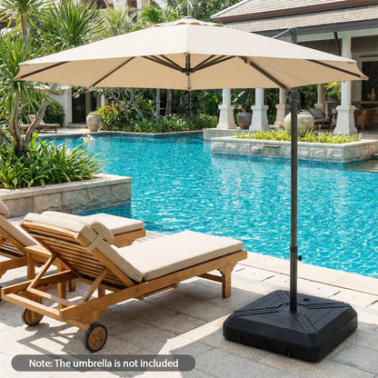 Cantilever Offset Umbrella Base with Wheels for Backyard Poolside Outdoor Umbrella Bases at Gallery Canada