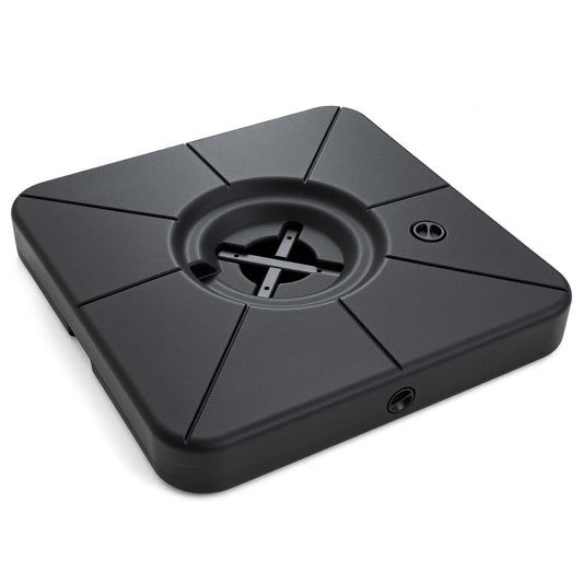 Cantilever Patio Umbrella Base, 220 LBS Water Sand Fillable Weighted Stand, Black Outdoor Umbrella Bases Black at Gallery Canada