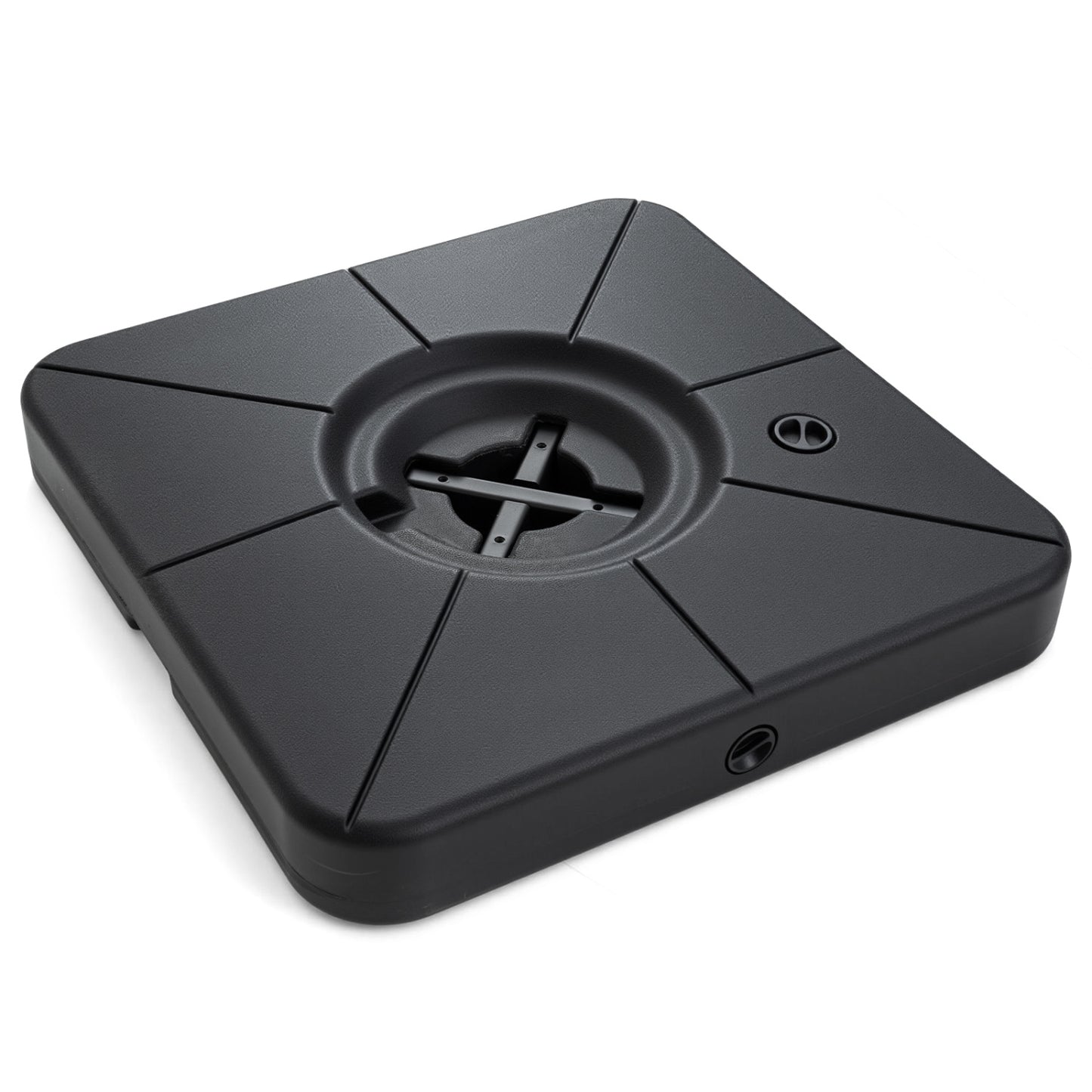 Cantilever Patio Umbrella Base, 220 LBS Water Sand Fillable Weighted Stand, Black Outdoor Umbrella Bases at Gallery Canada