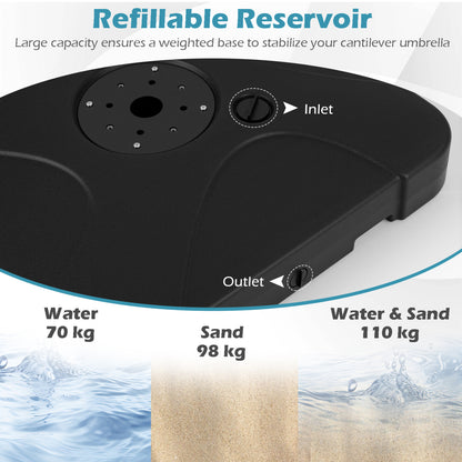 Umbrella Base, 242 Lbs, Water/Sand Fillable Outdoor Umbrella Bases at Gallery Canada