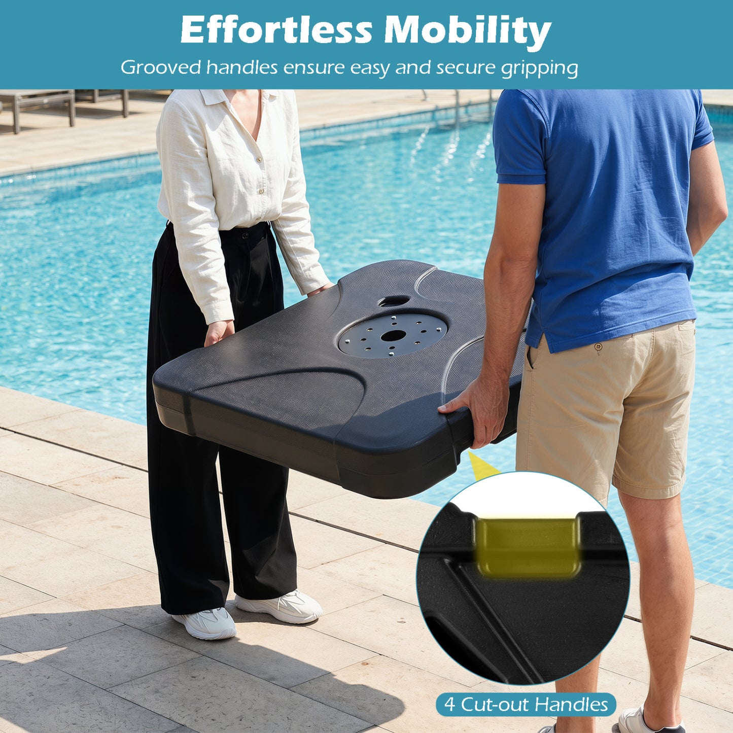 Umbrella Base, 242 Lbs, Water/Sand Fillable Outdoor Umbrella Bases at Gallery Canada