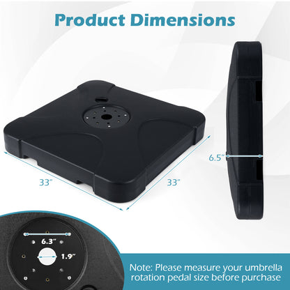 Umbrella Base, 242 Lbs, Water/Sand Fillable Outdoor Umbrella Bases at Gallery Canada