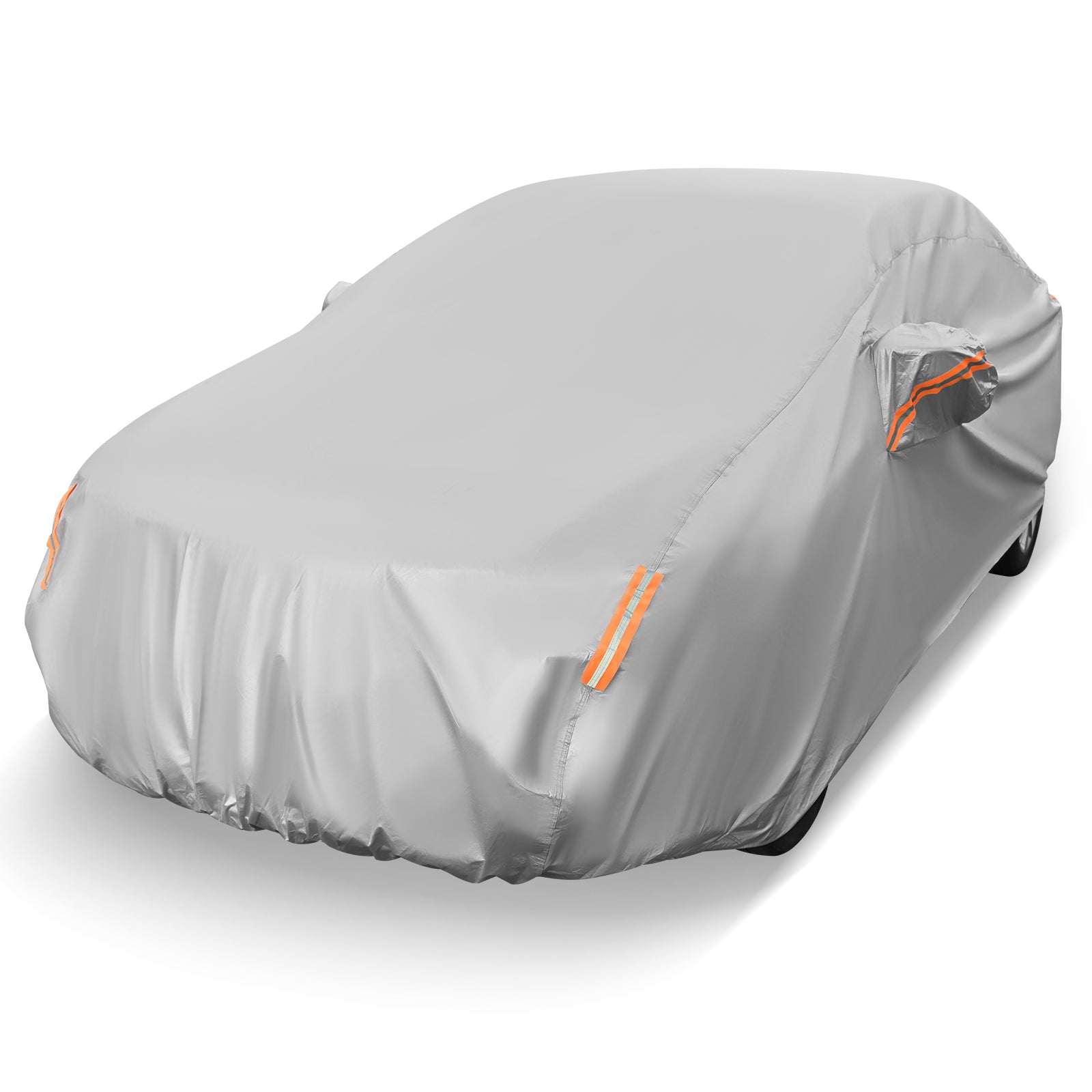Universal Car Cover, 185 Inch, Rain Sun UV Protection, Silver Garages at Gallery Canada