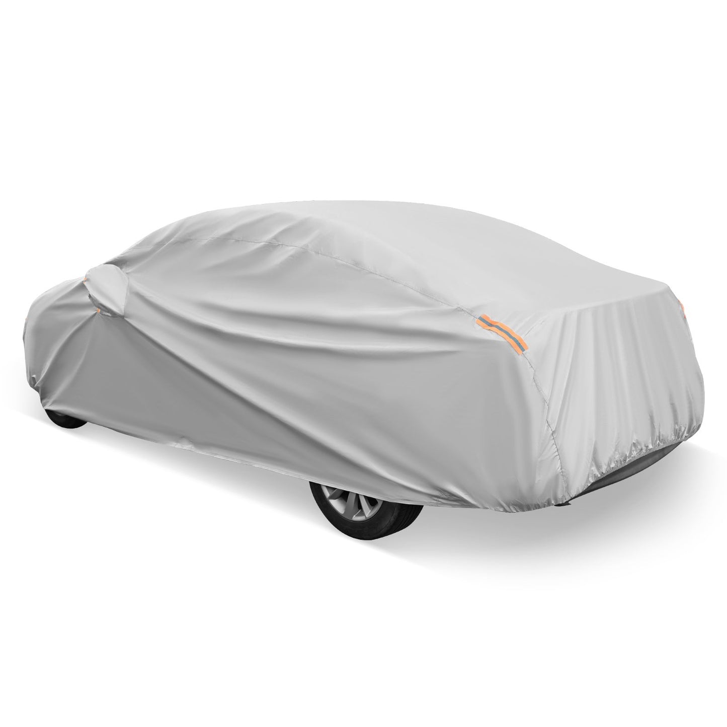 Car Cover for Automobiles 193 Inch Rain Sun UV Protection Universal Fit Sedan Chevrolet Ford Nissan, Silver Garages at Gallery Canada